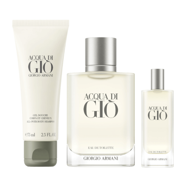 Armani - Acqua Di Gio Homme | Coffret Eau de Toilette, son vaporisateur de voyage et son gel douche