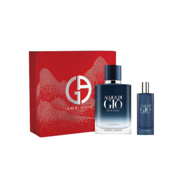 Armani - Acqua Di Gio Homme Profondo | Coffret Eau de Parfum avec son vaporisateur de voyage