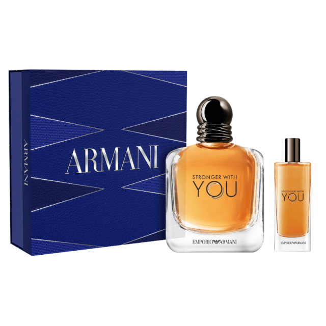 Armani - Stronger With You | Coffret Eau de Toilette et vaporisateur de voyage