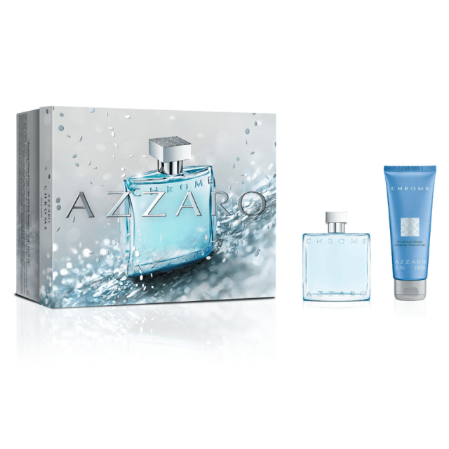 Azzaro - Chrome | Coffret Eau de Toilette et son gel douche cheveux & corps