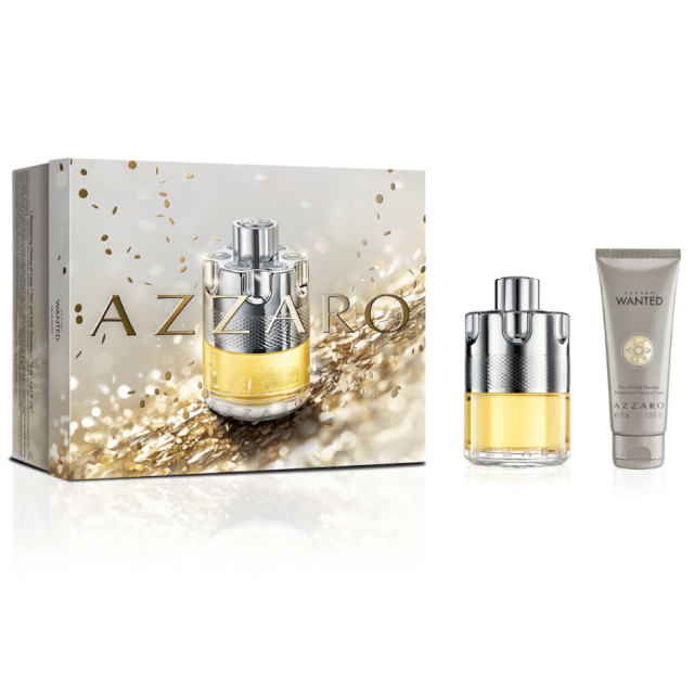 Azzaro - Azzaro Wanted | Coffret Eau de Toilette avec son vaporisateur de voyage et shampoing