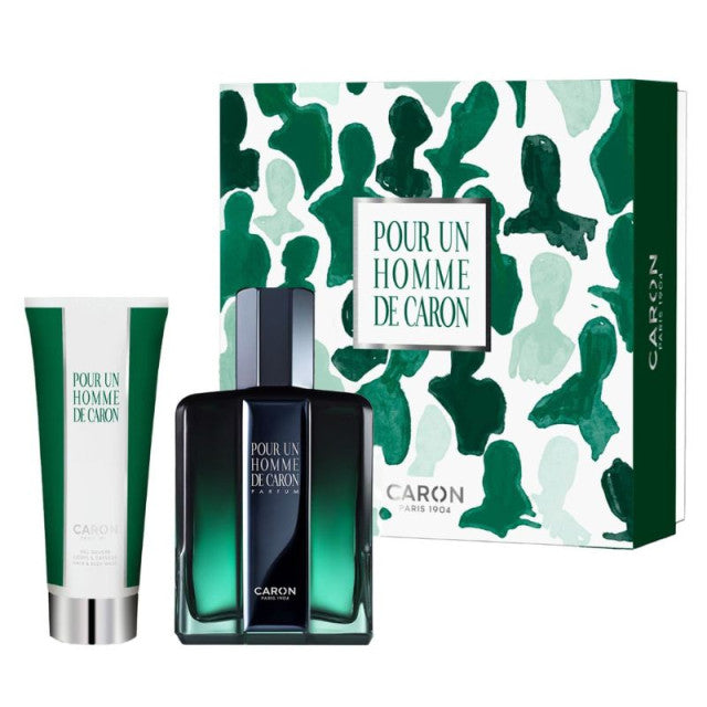 Caron - Pour un Homme | Coffret Parfum et gel douche corps et cheveux