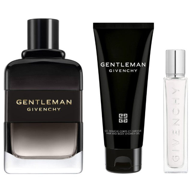 Givenchy - Gentleman | Coffret Eau de Parfum boisée, vaporisateur de voyage et gel douche