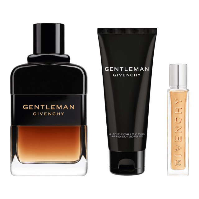 Givenchy - Gentleman Réserve Privée | Coffret Eau de Parfum avec son Vaporisateur de Voyage et son Gel Douche