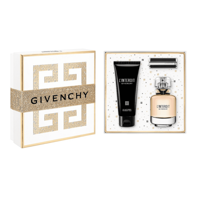 Givenchy - L'Interdit | Coffret Eau de Parfum, Lait Corps et Rouge à lèvres