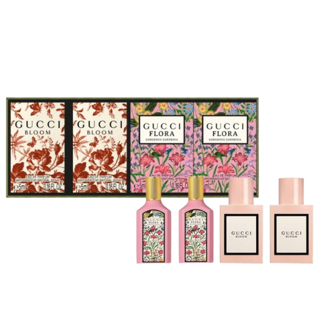 Gucci - Coffret Miniatures Gucci | Gucci Bloom et Gucci Flora Gorgeous Gardenia