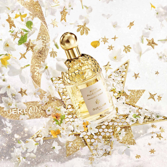 Guerlain - Aqua Allegoria | Coffret Mandarine Basilic Eau de Toilette avec sa miniature et son lait corps