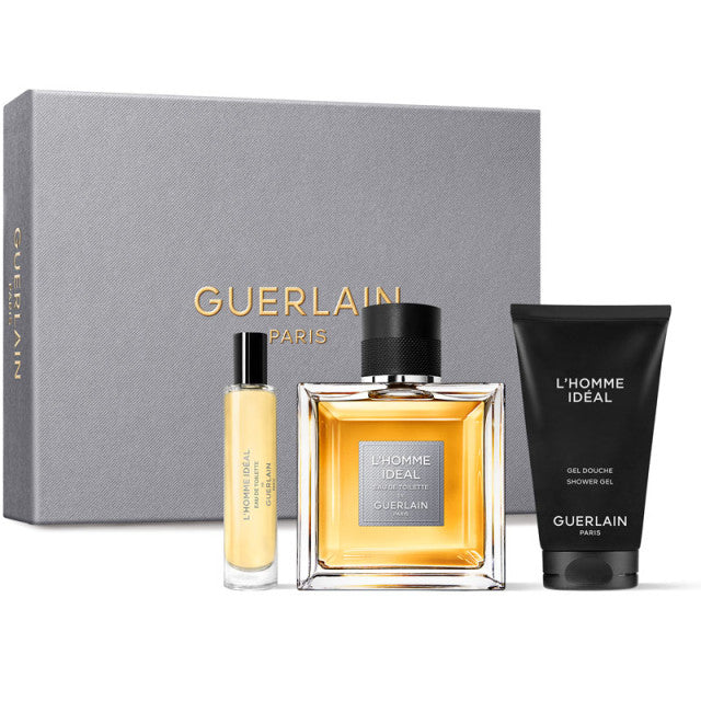 Guerlain - L'Homme Idéal | Coffret Eau de Toilette, vaporisateur de voyage et gel douche
