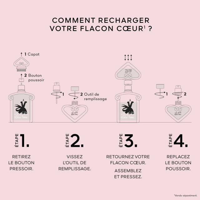 Guerlain - La Petite Robe Noire Le Flacon Cœur | Eau de Parfum Intense rechargeable