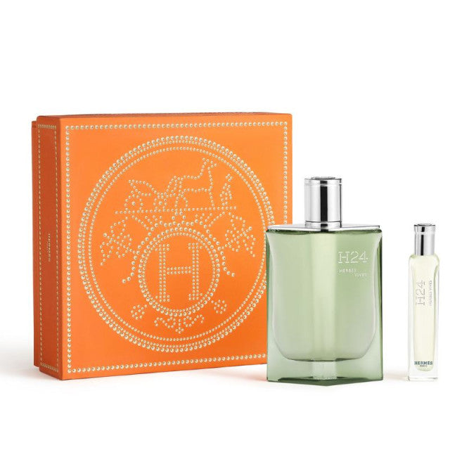 Hermès - H24 Herbes Vives | Coffret Eau de Parfum avec son vaporisateur de voyage