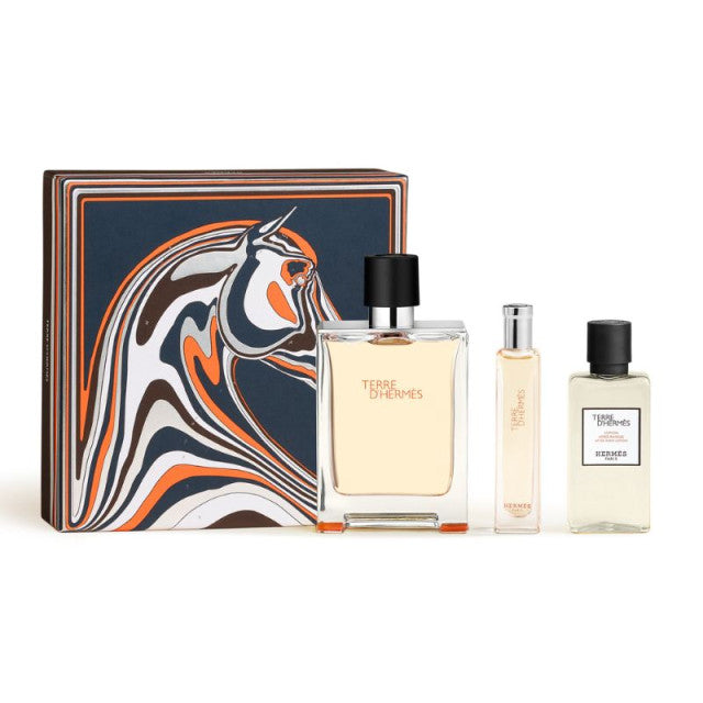 Hermès - Terre d'Hermès | Coffret Eau de Toilette avec son vaporisateur de voyage et sa lotion après-rasage