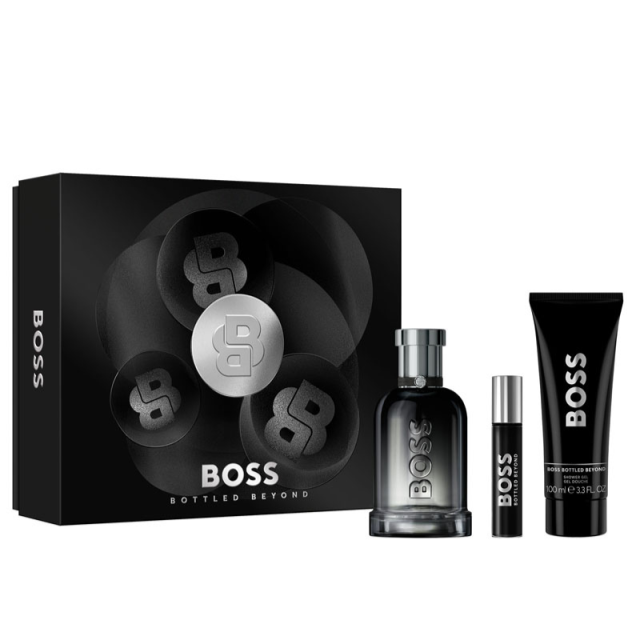 Hugo Boss - Boss Bottled Beyond | Coffret Eau de Parfum, vaporisateur de voyage et gel douche