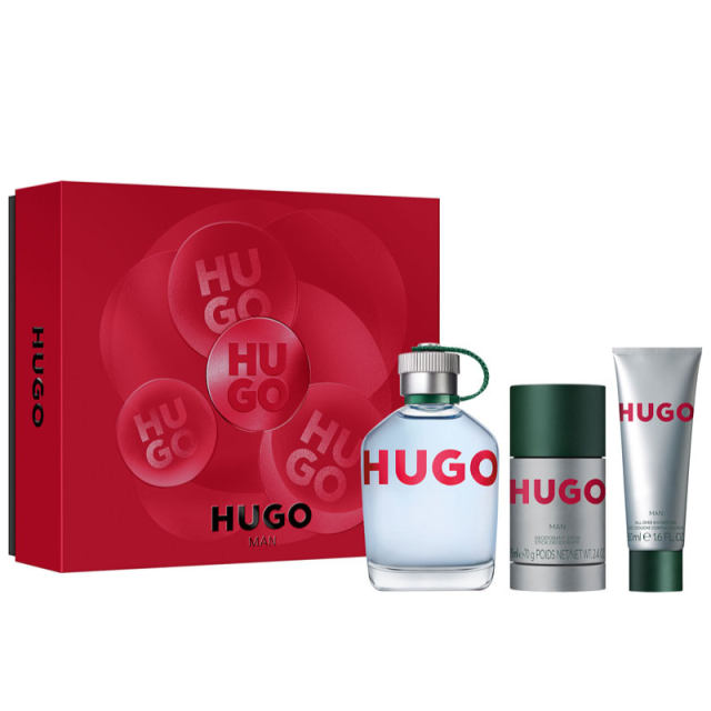 Hugo Boss - Hugo Man | Coffret Eau de Toilette, avec son déodorant stick et son gel douche