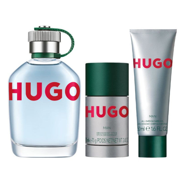 Hugo Boss - Hugo Man | Coffret Eau de Toilette, avec son déodorant stick et son gel douche