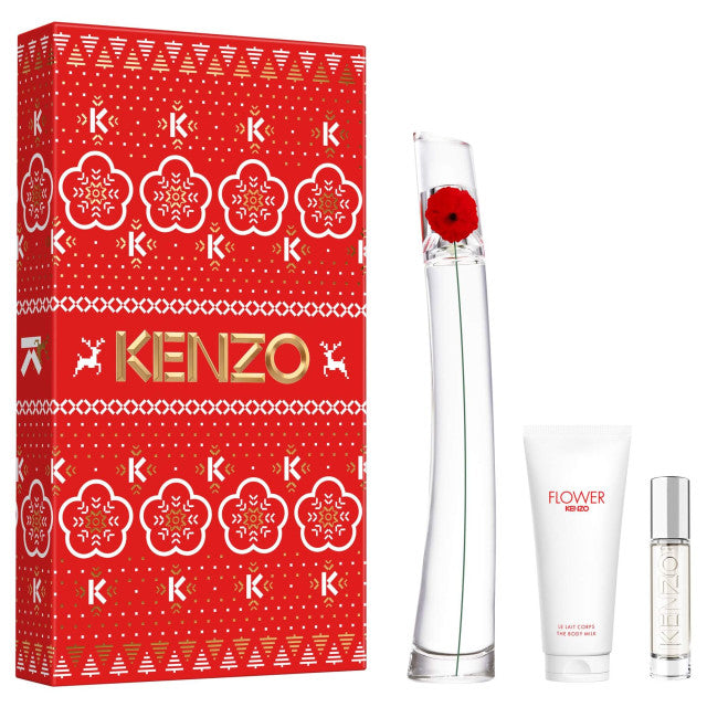 Kenzo - FLOWER BY KENZO | Coffret Eau de Parfum, lait corps et vaporisateur de sac