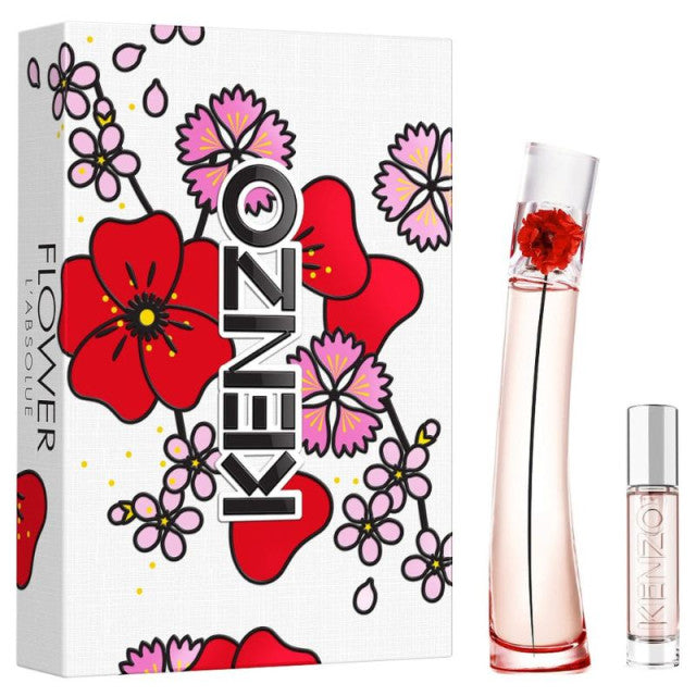 Kenzo - FLOWER BY KENZO L'ABSOLUE | Coffret Eau de Parfum et son vaporisateur de sac