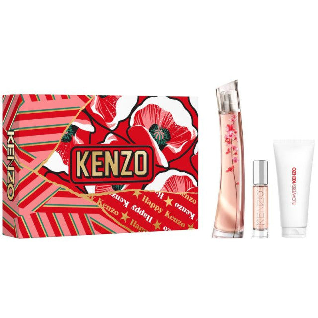 Kenzo - FLOWER BY KENZO IKEBANA | Coffret Eau de Parfum, vaporisateur de sac et lait corps