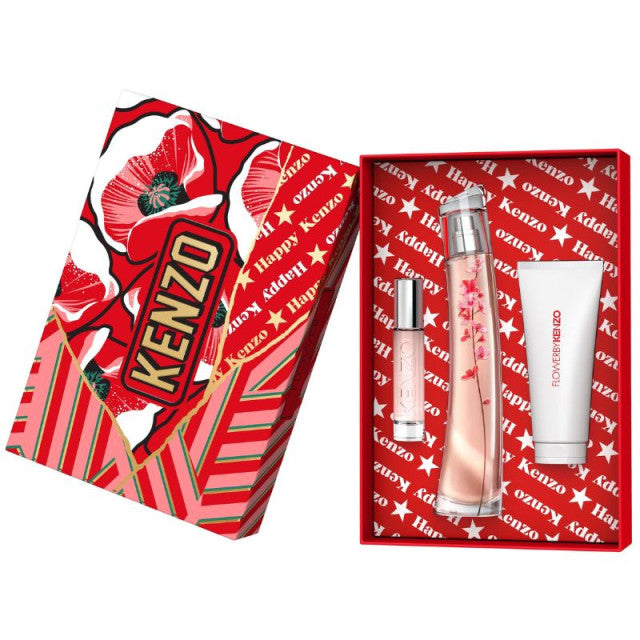Kenzo - FLOWER BY KENZO IKEBANA | Coffret Eau de Parfum, vaporisateur de sac et lait corps