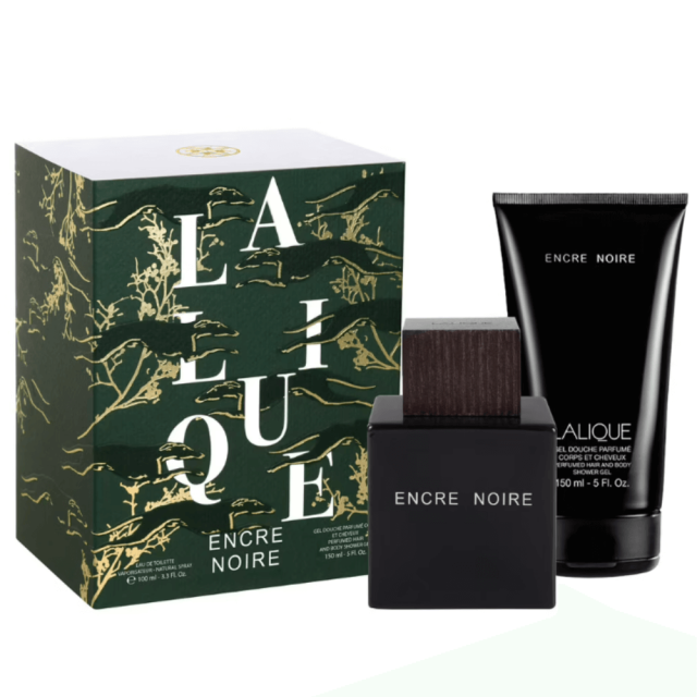 Lalique - Encre Noire | Coffret Eau de Toilette avec son Gel Douche