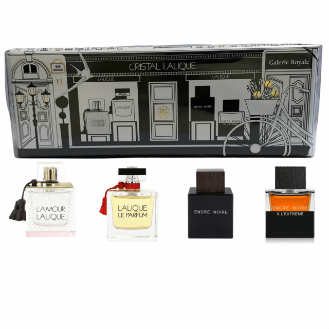 Lalique - Miniatures Lalique | Coffret 4 Parfums Femme et Homme