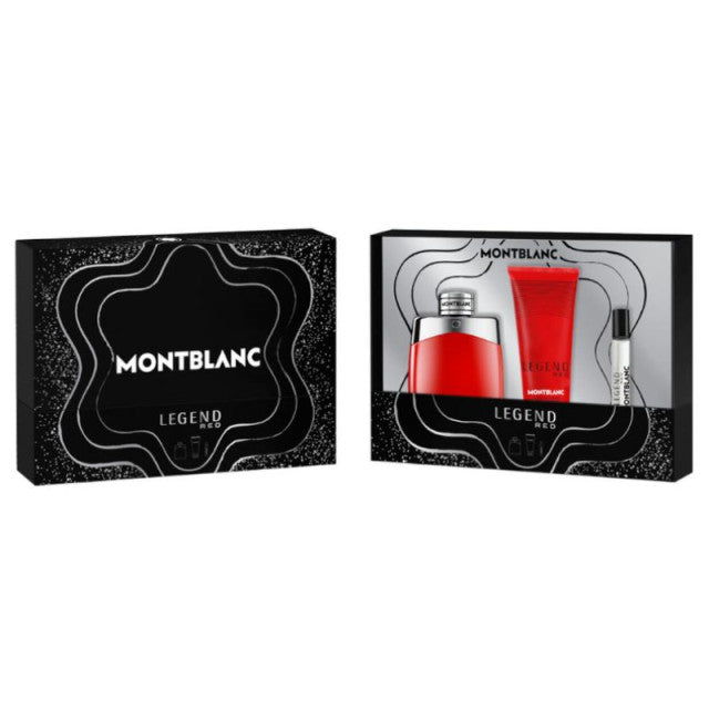 Montblanc - Legend Red | Coffret Eau de Parfum avec son vaporisateur de voyage et son gel douche