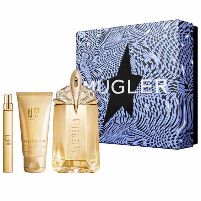 Mugler - Alien Goddess | Coffret Eau de Parfum avec son vaporisateur de sac et son gel douche