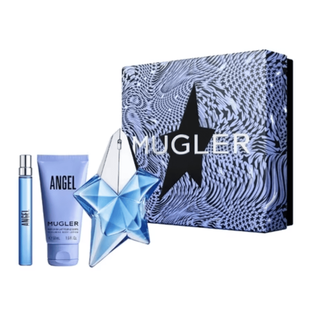 Mugler - Angel | Coffret Eau de Parfum avec son lait pour le corps et son vaporisateur de sac
