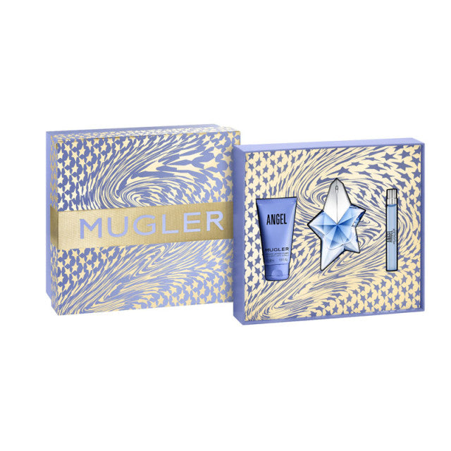 Mugler - Angel | Coffret Eau de Parfum avec son lait corps et son vaporisateur de sac