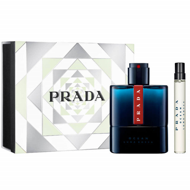 Prada - Luna Rossa Ocean | Coffret Eau de Toilette avec son Vaporisateur de Voyage