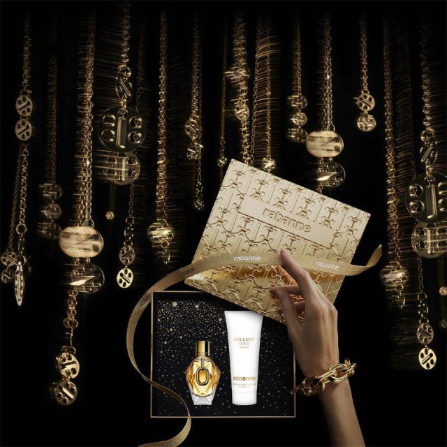 Rabanne - Million Gold For Her | Coffret Eau de Parfum et son lait pour le corps