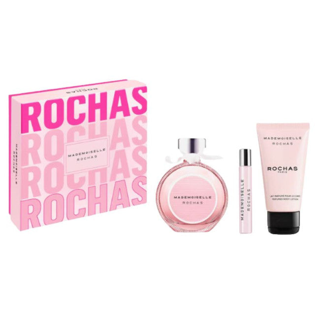 Rochas - Mademoiselle Rochas | Coffret Eau de Parfum avec son vaporisateur de sac et son lait corps