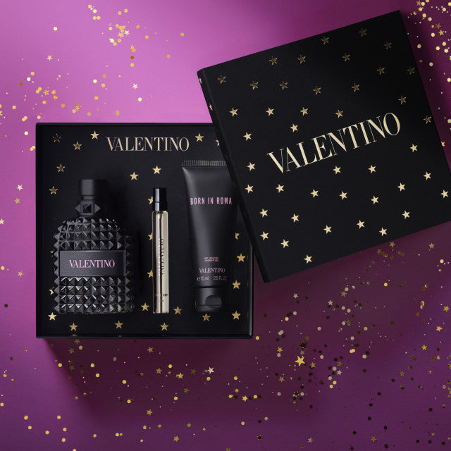 Valentino - Born in Roma Uomo | Coffret Eau de Toilette avec vaporisateur de voyage et gel douche