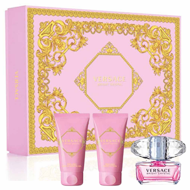 Versace - Bright Crystal |Coffret Eau de Toilette, Gel douche et Lait corps