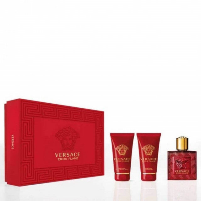 Versace - Eros Flame | Coffret Eau de Parfum, Gel douche et Après-rasage