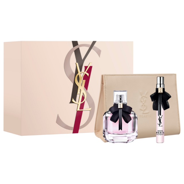 Yves St Laurent - Mon Paris | Coffret Eau de Parfum avec son vaporisateur de sac et sa trousse