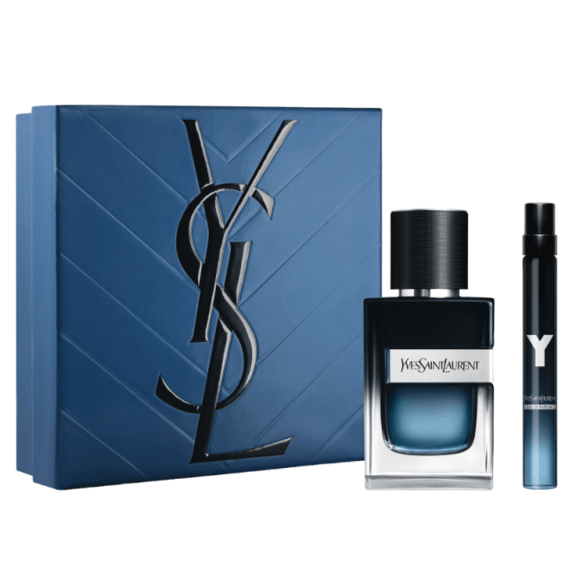 Yves St Laurent - Y pour Homme | Coffret Eau de Parfum avec son vaporisateur de voyage et son gel douche