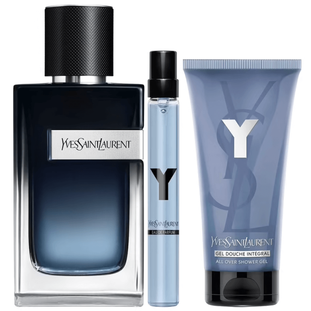 Yves St Laurent - Y pour Homme | Coffret Eau de Parfum, vaporisateur de voyage et gel douche