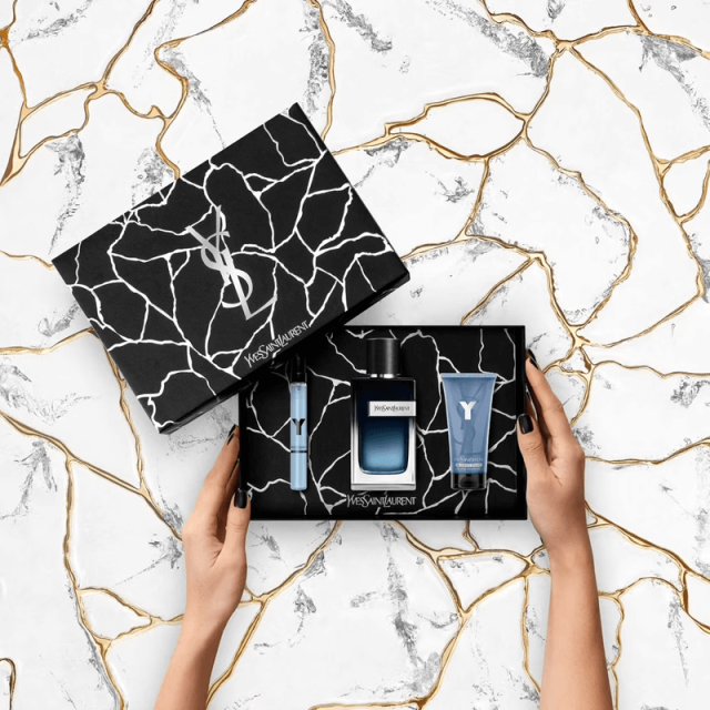 Yves St Laurent - Y pour Homme | Coffret Eau de Parfum, vaporisateur de voyage et gel douche